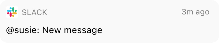 Screenshot einer Benachrichtigung auf einem Mobilgerät nur mit Absendernamen anzeigen